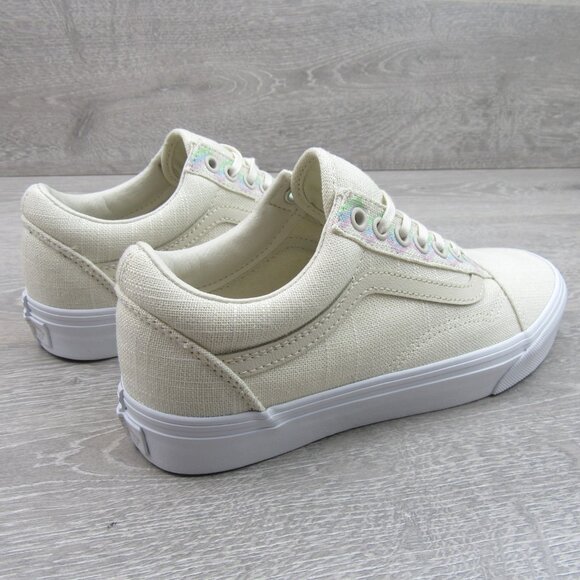 Vans Old Skool Linen Turtledove Mens Size 6.5 / Womens Size 8 NEW - Picture 8 of 14